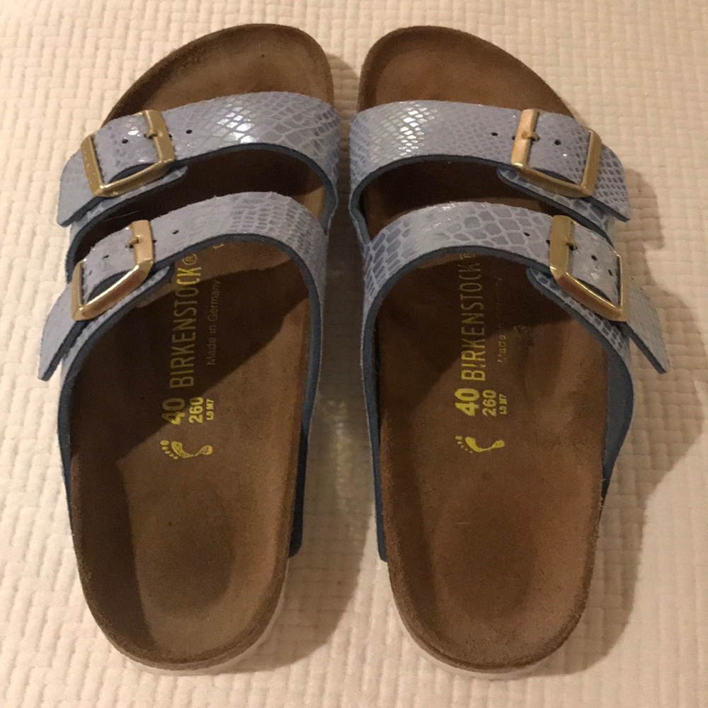 Blue Birkenstocks